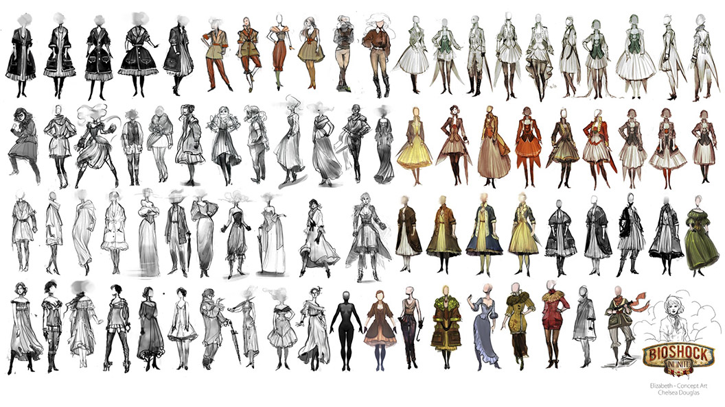 Bioshock Inifinite, Elisabeth concept art